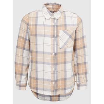 GAP 414279-01 Dětská flanelová košile Béžová