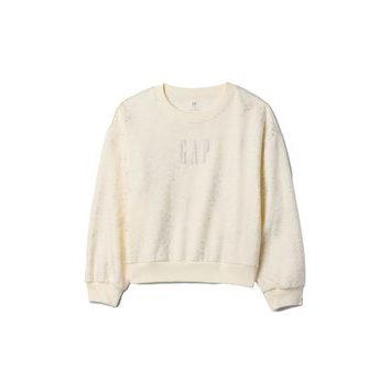 GAP Dětská oversize mikina s logem Béžová