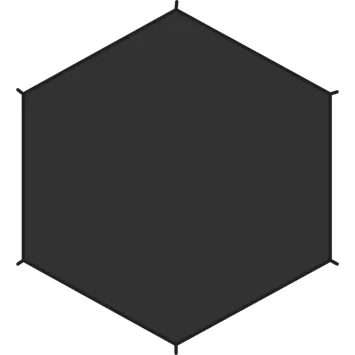 FJÄLLRÄVEN Dome 2 Footprint Black