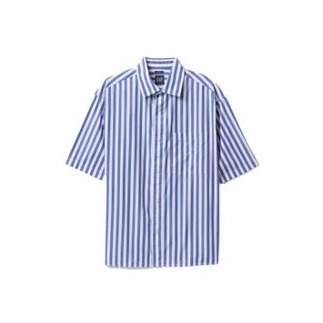 GAP Oversize popelínová košile Modrá