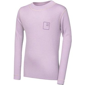 SENSOR MERINO DF LOGO UP juniorské triko dl.rukáv mystic violet