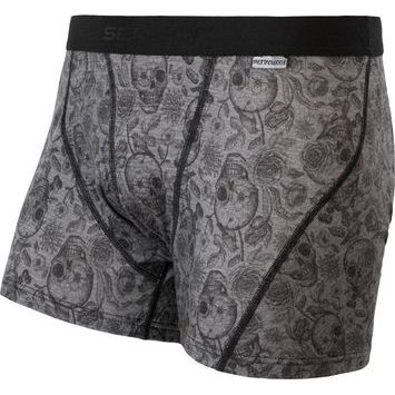 SENSOR MERINO IMPRESS black/skulls