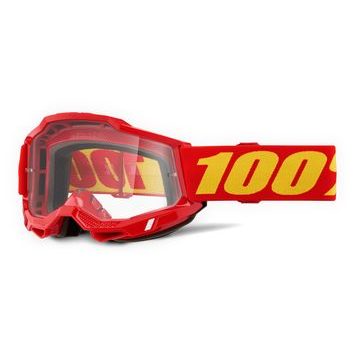 100% ACCURI 2 JUNIOR Goggle Red - Clear Lens