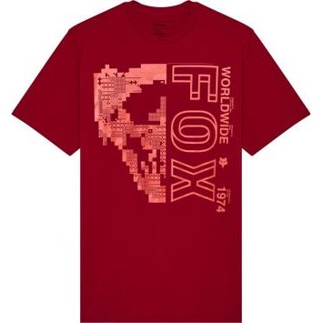 FOX Image Skull Ss Prem Tee Cardinal