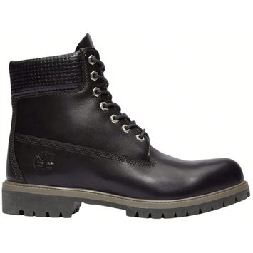 TIMBERLAND 6 Inch Premium WP Boot Black F Grain W Dk Brown
