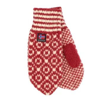 DEVOLD Svalbard Mitten, Hindberry/Offwhite