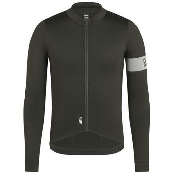 RAPHA Pro Team Men's Midweight Long Sleeve Cycling Jersey II tmavě zelená/bílá