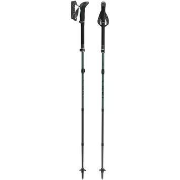 LEKI Makalu FX Carbon 110 - 130 cm, naturalcarbon-malachite green-black