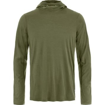 FJÄLLRÄVEN Abisko Wool Hoodie M Laurel Green