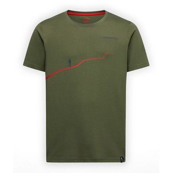 LA SPORTIVA Trail T-Shirt M Cypress/Mountain Red