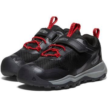 KEEN WANDURO LOW WP CHILDREN black/ribbon red