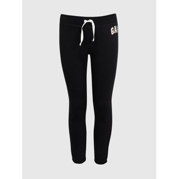 GAP 464550-00 Dětské tepláky s logem Černá