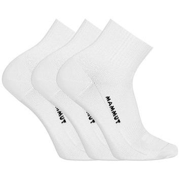 MAMMUT Everyday Quarter Socks 3 Pack white-black