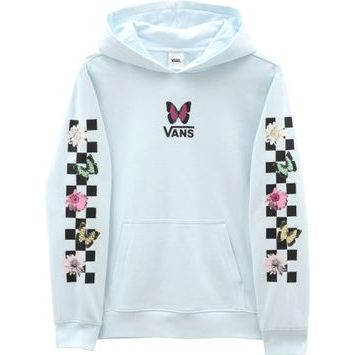VANS Butterfly floral hoodie, delicate blue