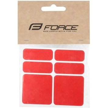 FORCE F reflexní sada 6 ks, červené