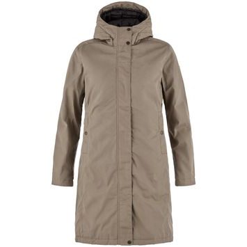 FJÄLLRÄVEN Kiruna Hydratic Padded Parka W Suede Brown