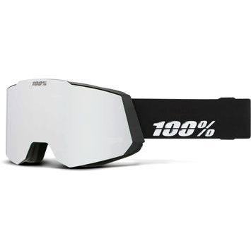 100% SNOWCRAFT S HiPER Goggle Black/Silver - Mirror Silver Lens