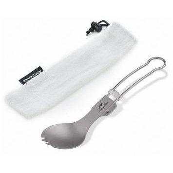 NATUREHIKE Titanium alloy outdoor travel folding tableware