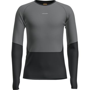 ICEBREAKER Men Mer 200 Oasis+ LS Crewe BLACK/JET HTHR/UNDYED/CB