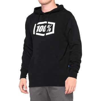 100% ICON Pullover Hoodie Fleece Black