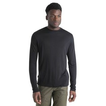 ICEBREAKER M Mer 125 Cool-Lite Sphere III LS Tee BLACK