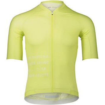 POC M's Pristine Print Jersey, Lemon Calcite