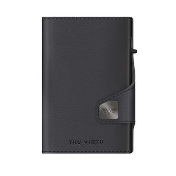 TRU VIRTU Wallet Click & Slide - leather Nappa Black