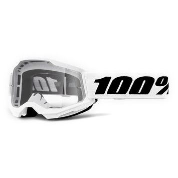 100% STRATA 2 JUNIOR Goggle White - Clear Lens
