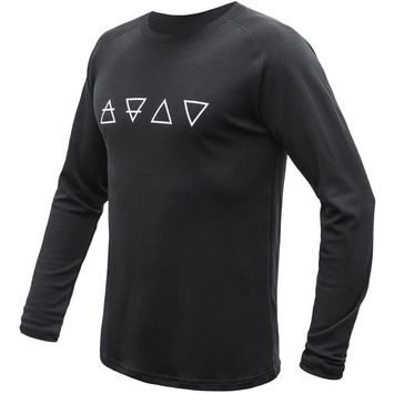 SENSOR MERINO BLEND ELEMENTS pánské triko dl.rukáv černá