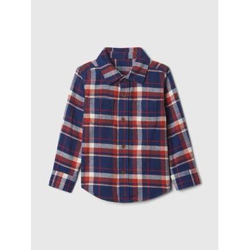 GAP Baby flanelová kostkovaná košile Tmavě modrá