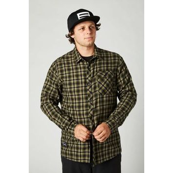FOX Reeves Ls Woven, Olive Green