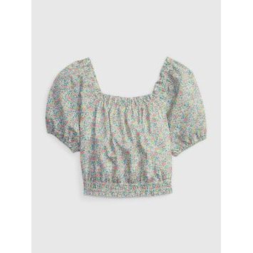 GAP 601092-00 Dětský lněný vzorovaný top Barevná