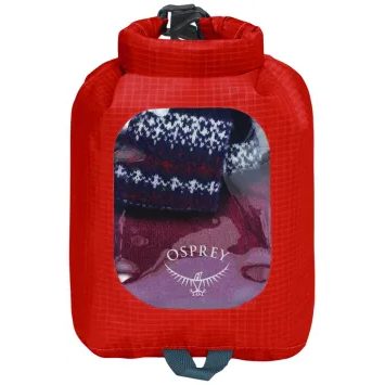 OSPREY DRY SACK 3 W/WINDOW, mars orange