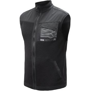 SENSOR TEDDY unisex vesta fleece celozip černá