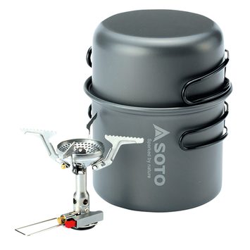 SOTO AMICUS w/ Stealth Igniter + Cook Set Combo
