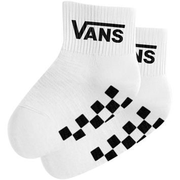 VANS Classic Crew CHECKERBOARD KIDS White