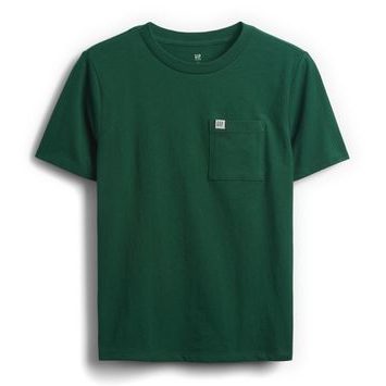 GAP 819989-03 Dětské tričko s kapsou Zelená