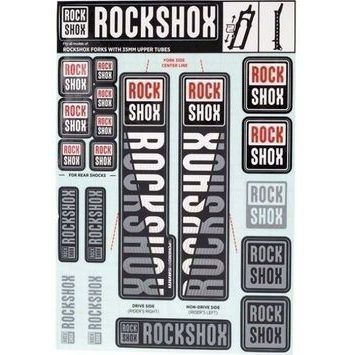 ROCK SHOX DECAL KIT 35MM DC WHITE