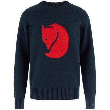 FJÄLLRÄVEN Fjällräven Logo Knit Sweater M Dark Navy