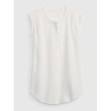 GAP 861697-01 Dětská tunika bez rukávů Bílá