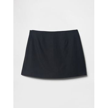 GAP Lněná kraťasová sukně Černá