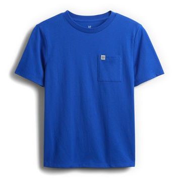 GAP 819989-02 Dětské tričko s kapsou Tmavě modrá