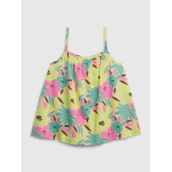 GAP 861627-01 Dětský květovaný top na ramínka Barevná