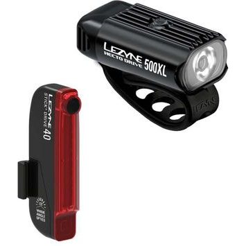 LEZYNE HECTO DRIVE 500XL / STICK+ DRIVE PAIR / BLACK / BLACK