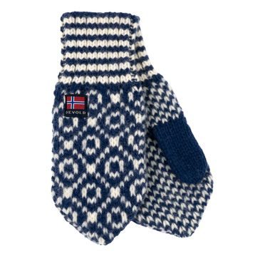 DEVOLD Svalbard Wool Mitten, Night/Offwhite
