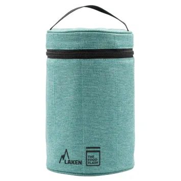 LAKEN Steel Food Thermos with Thermal Case 1500 ml Ocean Green