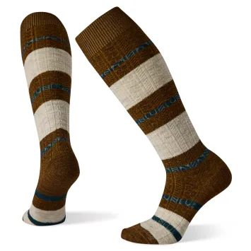 SMARTWOOL W EVERYDAY STRIPED CABLE KNEE HIGH, acorn