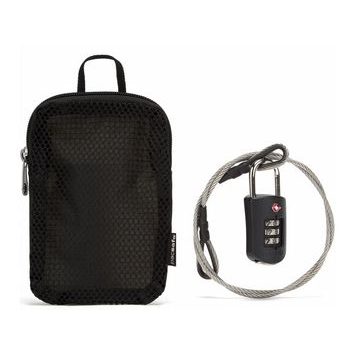 PACSAFE PROSAFE 1000 COMBINATION PADLOCK s ocelovým lankem