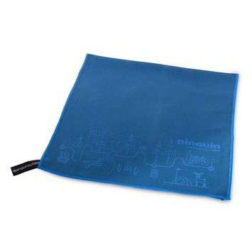 PINGUIN Micro towel Map Blue