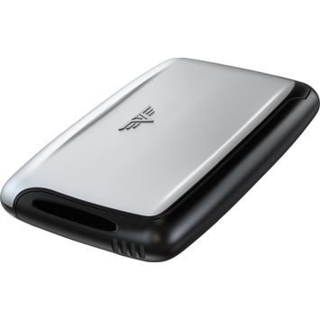 TRU VIRTU Card Case PEARL - silk Silver Arrow